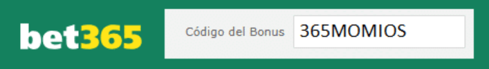 Código Bonus Bet365